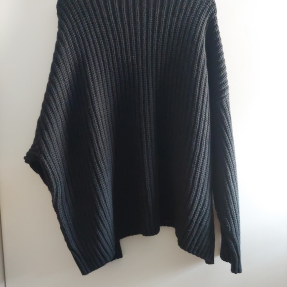 Madewell wool blend Mock Neck chunky knit relaxed sweater 3X - Picture 7 of 9